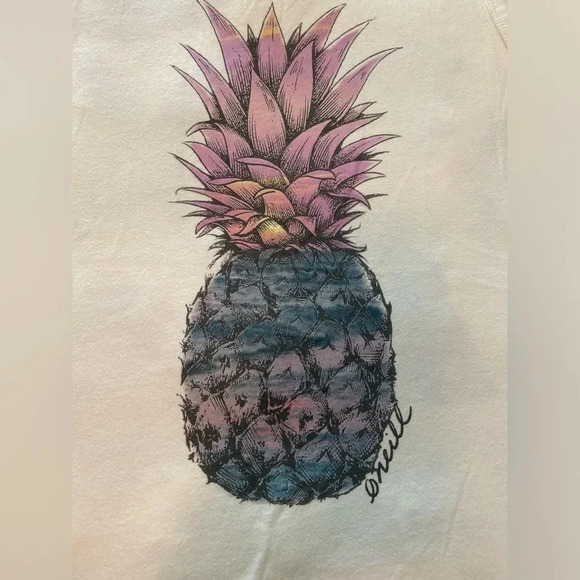 O’Neill Pineapple Watercolor Summer Tank Sz Large surf - Picture 3 of 6